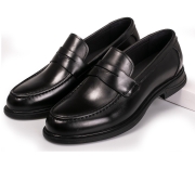 男士懒人乐福鞋商务休闲一脚蹬皮鞋耐磨英伦手工真皮男鞋夏季正品